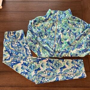 Lilly Pulitzer Matching set with Mermaid Print